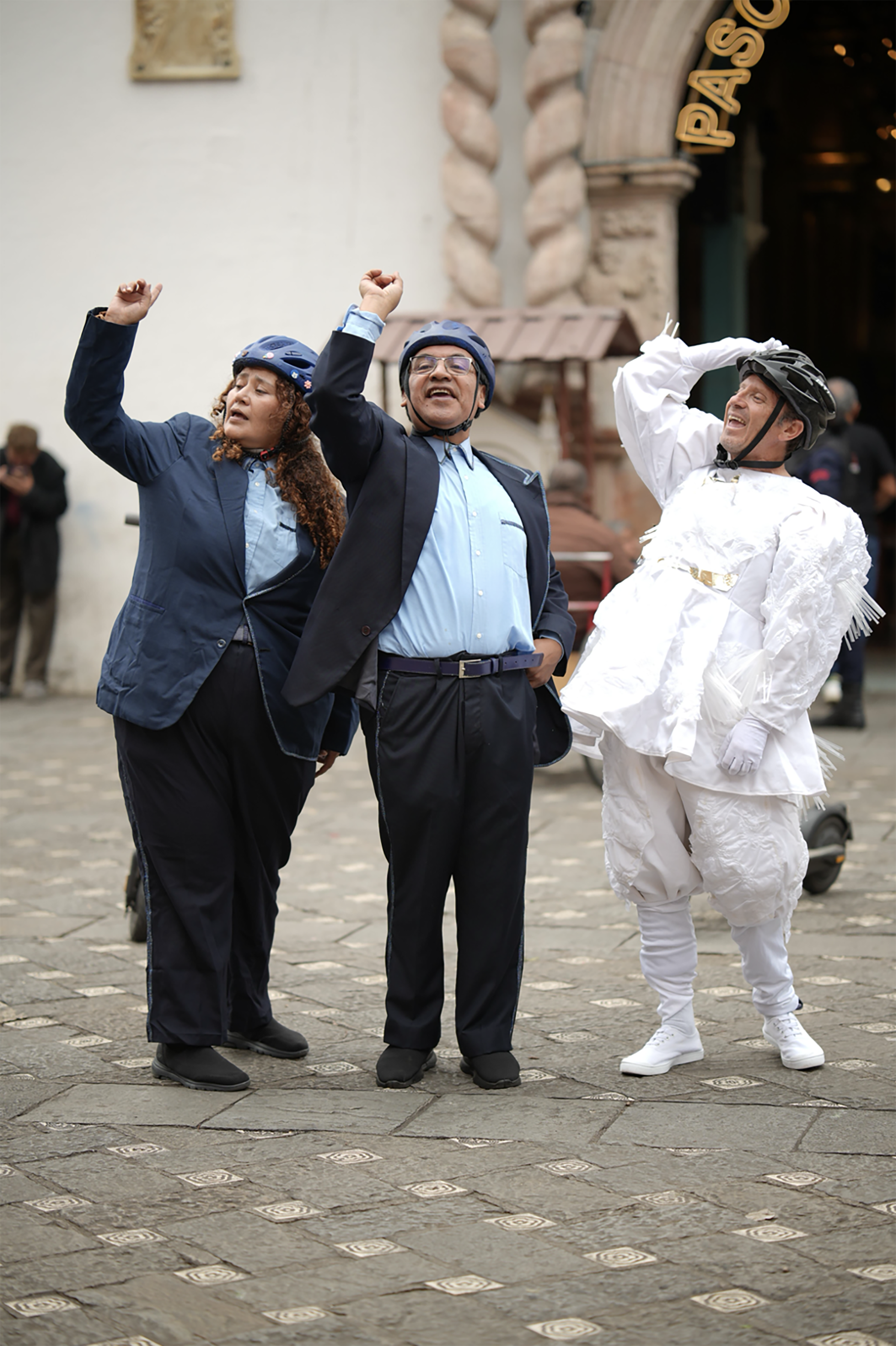 Registro escénico en blanco y negro